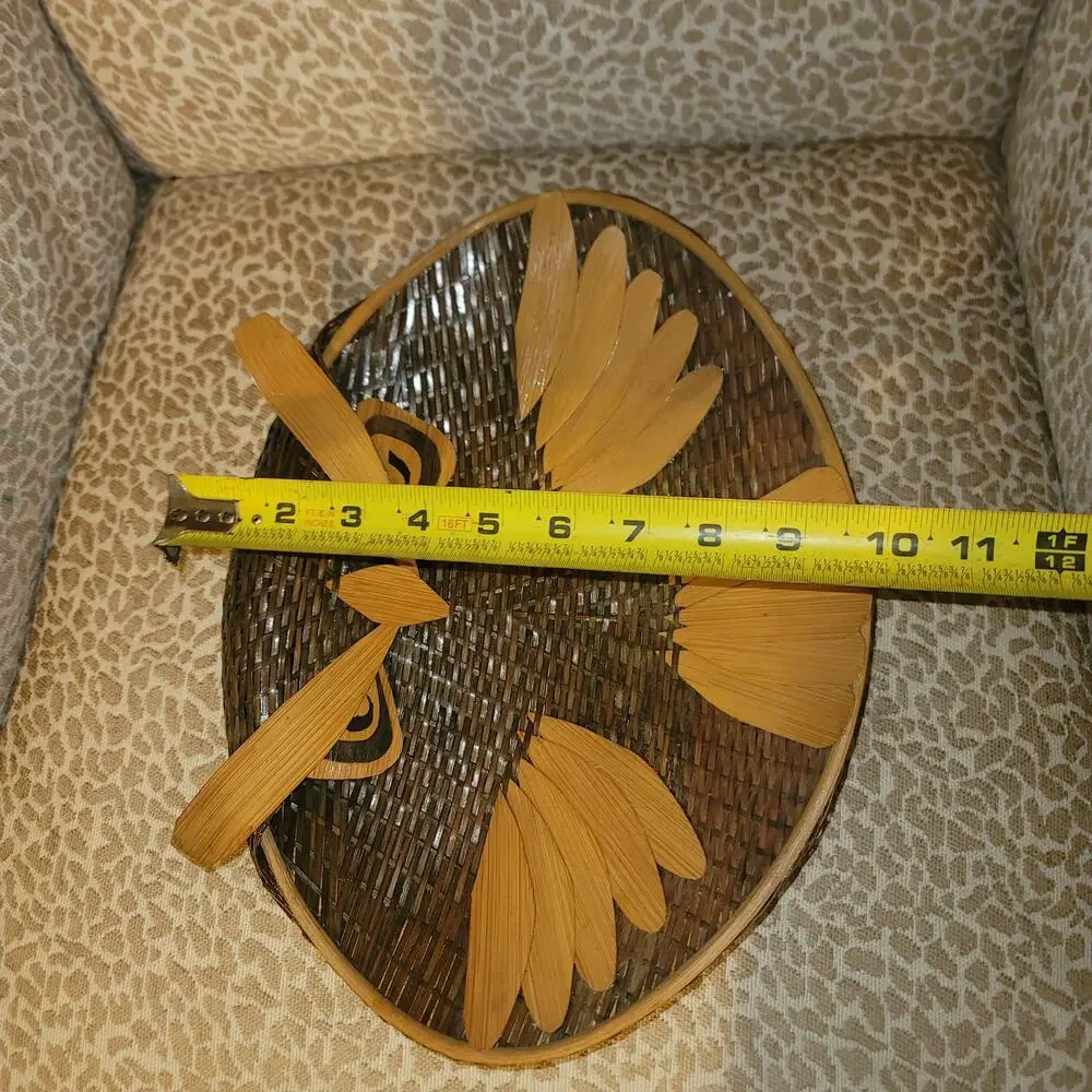 ZHEIANG Handicrafts Vintage owl basket Peoples Republic China Decorative